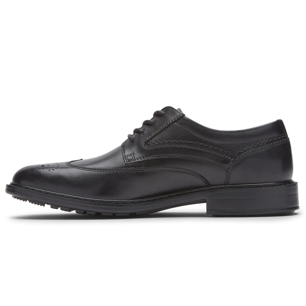 Rockport Singapore Mens Lace Up - Tanner Wingtip Black - IZ5916480